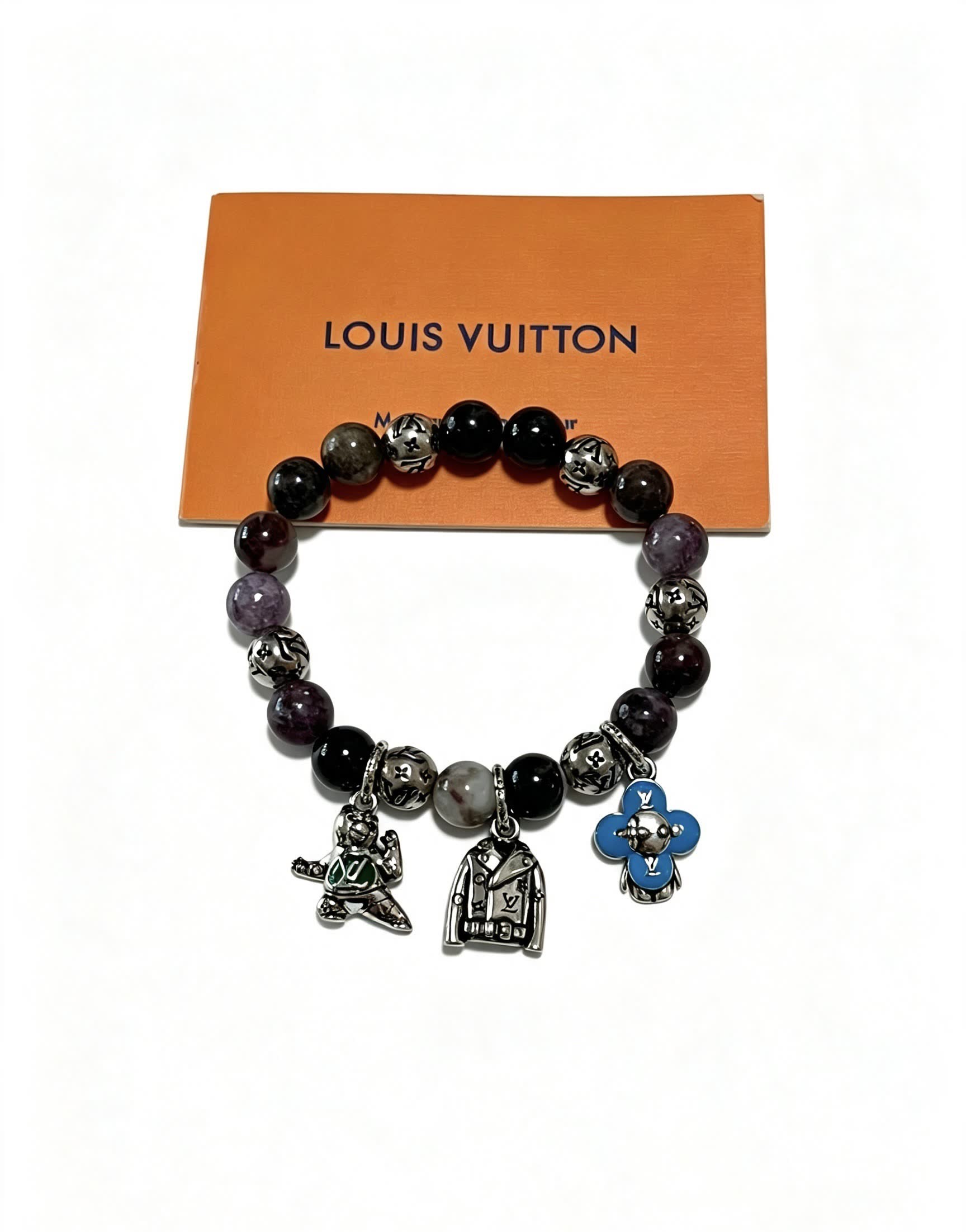 Louis Vuitton Beaded Bracelet with Charms